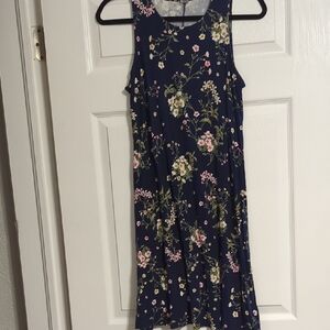 Old Navy Floral Mini Dress - Navy and Pink